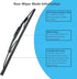 Rear Window Wiper Arm & Blade Replacement for Jeep Liberty 2008-2012 Rear Windshield Wiper Arm & Blade, Factory OE Style Rear Window Wiper Arm Bla...