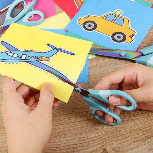 Craft Scissors, All Purpose Sharp Titanium Blade Shears, Comfortable Grips, School Scissors Set of 3 pack, Ideal for Office, Home, Sewing, Fabric,...