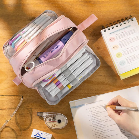 CICIMELON Large Capacity Pen Pencil Case with 4 Compartments, Multi-Slot Pencil Pouch Bag Aesthetic School Supplies Organizer for Teen Girls, Wome...