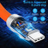 USB C to USB C Silicone Cable 6.6FT, Ultra Flexible & Soft USB Type C 100W Fast Charging Cable, Geek Industrial PD Data Transfer Cable for Phones,...