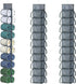 2-Pack Hanging Legging Organizer - Legging Storage Organizer, Legging Organizer for Closet, Hanging Closet Organizer, Install Behind The Door, War...