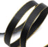 David accessories 3/8 Inch x 20yds Satin Ribbon with Gold Edge Ribbons Perfect for Crafts, Wedding Decor, Bow Making, Sewing, Gift Package Wrappin...