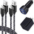 USB Charger for Samsung Galaxy S24 A10E A50 A70 A80 Note 20 Ultra S23 S22 S21 S20 FE S10E S9 A15 A03s A04s A14 A13 A12 A53 A54 A51 A11 A21, Car Ad...