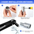 6Pcs Threaded Tip Replacement, Broom Handle Threaded End, Ultra Threaded Tip Repair Kit, Metal Broom Handle Adapter for 0.98 Inch Broom Stick Pole...