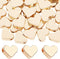 PH PandaHall 60pcs 14K Gold Plated Heart Beads, Heart Spacer Beads 6x7mm Metal Love Brass Loose Bead for Summer Necklace Bracelet Wedding Birthday...