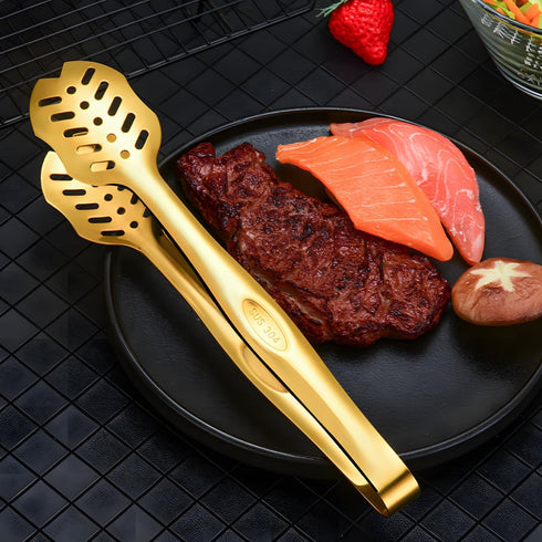 Salad Spoon and Fork Stainless Steel Tong Serving Set, Heavy Duty Smooth Finish Metal Serving Utensils Large Salad Servers for Home Kitchen Party ...