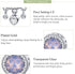 Hutou Birthstone Charm Fit for Charms Bracelet and Necklace Gifts for Women Sparkling Birthstones Zircon Paved...