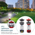 Solar Lighthouse Outdoor Solar Rotating LED Lighthouse Light Waterproof Lighthouse Statue Decorative LED Rotating Lamp for Garden Landscape Outsid...