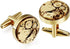 Gold Tone Watch Movement Cufflinks for Men...