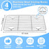 P&P CHEF Baking Cooling Rack Set for Cooking Roasting, 4-Piece Stainless Steel Wire Racks for Oven Use, Healthy & Dishwasher Safe, Rectangle, 9.7 ...