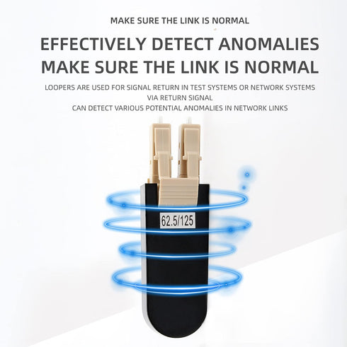 LC/UPC Fiber Optic Circuitors Connector SM & MM Fiber Optic Loopback Adapter LC Interface Signal Loop Connector (LC/UPC MM-62.5/125)...