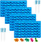 4Pcs Gummy Dinosaur Molds, Non-stick Silicone Candy Molds with 4 Droppers...