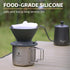 Collapsible Pour Over Coffee Dripper, Reusable Silicone Pour Over Coffee Maker For Camping, Travel&Home, Portable Single Clever Coffee Dripper Wit...