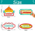 20 Pieces Circus Carnival Party Direction Signs Decor Circus Welcome Signs for Birthday Showman Themes Party Decoration Accessories...