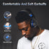 Bluetooth Headphones Over Ear, 6S Foldable Wireless Headphones with 6 EQ Modes, 40 Hours Playtime HiFi Stereo Headset with Mic, Soft Ear Pads, TF/...