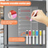 Acrylic Magnetic Menu Board for Kitchen,Acrylic Weekly Calendar for Fridge,Acrylic Dry Erase Board for Refrigerator,Clear Meal Planner for Fridge ...