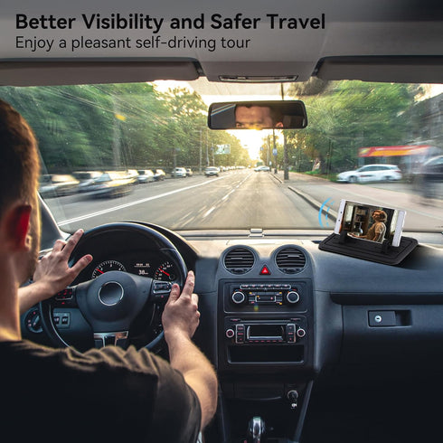 Car Dashboard Phone Holder, Universal Adjustable Silicone Gel Car Phone Mount Cell Phone Holder Cradle Stand......