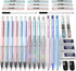 Nicpro 31PCS Pastel Mechanical Pencil Set in Case, Cute Art Pencils Bulk 0.5 & 0.7 & 0.9 mm & 2mm Graphite Lead Holder, (2B HB) Lead Refills, Eras...