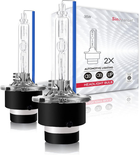 Sinoparcel D2S Xenon HID Headlight Bulbs - 8000K 35W High Low Beam 66240 85122UB 66040,etc Replacement Lights - Pack of 2...