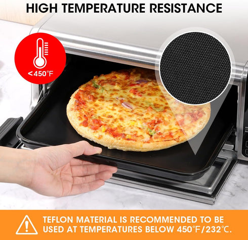 Aieve Air Fryer Liners for Ninja Foodi Air Fryer, 12"X12" Reusable Toaster Oven Liners for Bottom of Oven, Non-Stick Heat Resistant Oven Mat Compi...
