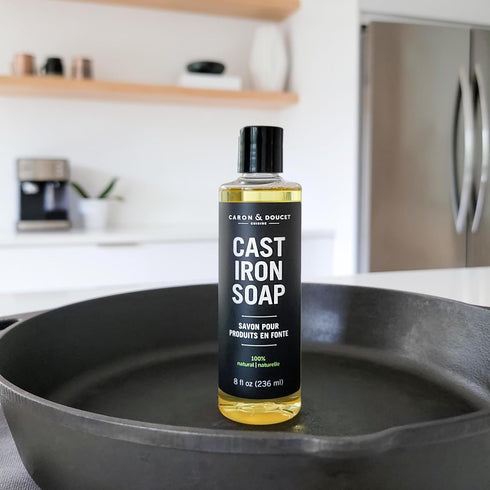Caron & Doucet - Cast Iron Cleaning Soap | 100% Plant-Based Soap | Best for Cleaning, Restoring, Removing Rust and Care Before Seasoning | For Ski...