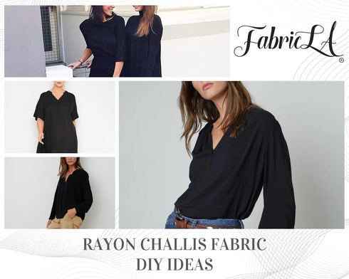 Rayon Challis Fabric by The Yard - 60" Inches Wide - Lightweight Rayon Fabric - Use Rayon Fabric by The Yard for Lounge Wear, Jumpsuits, Pajamas, ...