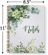 Softcover Abundant Greenery 8.5" x 11" Spiral Notebook/Journal, 120 College Ruled Pages, Durable Gloss Laminated Cover, Gold Wire-o Spiral. Made i...