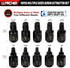 LLNDEI Screw Extractor Set, Hex Head Easy Out Bolt Extractor Set 10 Pieces, Multi-Spline Ez Out Stripped Extractor (1/8”-13/32”) CR-MO, Stripped F...