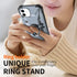 Case for iPhone 12 Case iPhone 12 Pro Case Military Grade Drop Case with Kickstand Metel Ring Magnetic Holder Shockproof Protective for iPhone 12 ...