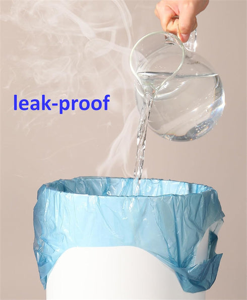 50 Count 2-3 Gallon Tear-Free Small Trash Bags with handles Garbage Bags Separated Unscented for Bathroom Kitchen (50)...