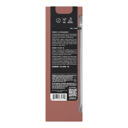 e.l.f. Perfect 10 Eyeshadow Palette, Ten Ultra-pigmented Nude, Matte Shades, Blendable Formula, Vegan & Cruelty-free, Nude Mood (Packaging May Var...
