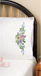 Design Works Crafts Stamped Embroidery Floral Bouquet Pillowcases (Set of 2), 20 by 30"......