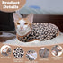 SAWMONG Cat Recovery Suit After Surgery Recovery Shirt Breathable E-Collar Alternative Non-Lick Pet Body Suit,Brow Leopard L...