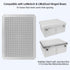 LeMotech Mounting Plate for Junction Box, ABS Plastic Internal Panel w/Screws for Installation on Electrical Box with Latches 15.75"x11.81"...