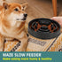 WHIPPY Large Slow Feeder Dog Bowls for Large Medium Dogs Anti-Chocking Slow Feeding Maze Dog Food Bowl Slow Eating Interactive Bloat Stop Puzzle B...