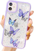 iPhone 11 Case Glitter Butterfly Sparkle Case for Women Girls,Cute Slim Soft Silicone Gel Bling Phone Case Cover Compatible for Apple iPhone 11 - ...