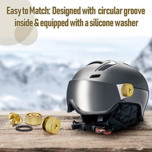 2 Pairs Welding Hood Helmet Pipeliner Fasteners Aluminum Pipeliner Welding Helmet Accessories Headgear Replacement Parts Accessories Screws Flip H...