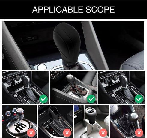 1 PC Universal Car Shift Knob Cover, Comfortable Shifting Universal Anti-Slip Auto Knob Gear Stick Protector for Men Women, Vehicle Accessoriesfor...