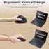 Left-Handed Mouse,2.4GHz Ergonomic Vertical DPI 800/1200/1600 Wireless Mouse with USB Receiver for Small Hand,Black...