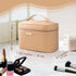 Dajasan Makeup Bag Cosmetic Bag, Travel Makeup Bag, Large Capacity Makeup Organizer Bag, Portable Travel Toiletry Bag for Women Girls, PU Leather ...