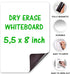 Small Magnetic Whiteboard for Fridge 5.5x8 in - Dry Erase Board for Refrigerator - Small Magnetic List for Frig - Magnetic White Board Sheet - Fri...