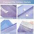 4-Pack A4 Letter Size Plastic Envelopes with Snap Closure - Durable File Folders for Storing Test Items and Stationery...