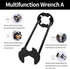 Basin Wrench, 7 Sizes Sink Wrench Set Universal Under Sink Plumbers Wrench, Multifunctional Sink Wrench Universal Under Sink Plumbers Wrench, Fauc...