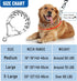 Dog Prong Collar, Dog Pinch Training Collar with Quick Release Clip, Adjustable Stainless Steel Links with Rubber Tips, Choke Collar for Small Med...