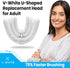 V-White U-Shaped Replacement Head for Ultrasonic Toothbrush - New Improved Design, 75% Faster, Effective Whole Mouth Deep Clean & Massage, Thinner...