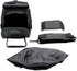 FOSOTO Waterproof (with Rain Cover) Black Camera Case Bag Compatible for Canon EOS M10 M6 M2 Mrak II M50 M100 Rebel T3i T4i T5 SL1, Nikon P600 D33...