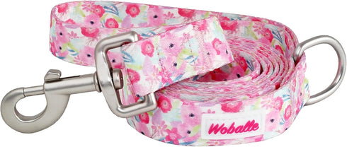 Classic 6-Foot x 1-inch Dog Leash (Pink Peony)...