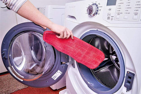 Washable Microfiber Mop Pads - Microfiber Replacement Mop Pads Heads 16.53 x 5.4Inches for Cleaning of Wet or Dry Floors - Professional HomeOffice...