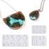 Island Resin Pendant Molds, (4 Pack) Ocean Themed Style Silicone Epoxy Molds for DIY Jewelry Pendant Necklace Keychain Jewel and Resin Crafts...