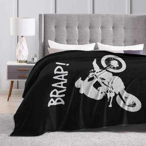 Dirt Bike - Motocross Fleece Blanket Throw Lightweight Blanket Super Soft Cozy Bed Warm Blanket for Living Room/Bedroom All Season (Dirt Bike - Mo...